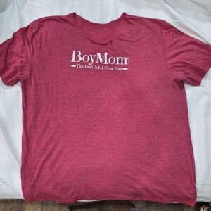 BoyMom Graphic Comfy T-Shirt Distressed Cotton